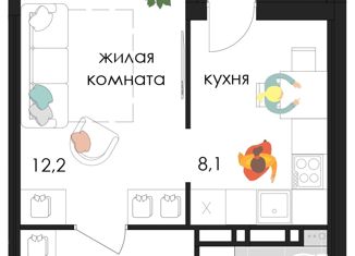 Продам однокомнатную квартиру, 31.2 м2, Пермь, улица Лифанова, 38