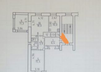 Продам трехкомнатную квартиру, 73.3 м2, Новосибирск, улица Бурденко, 16, улица Бурденко
