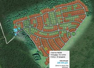 Продаю участок, 9.17 сот., коттеджный посёлок Велиборы