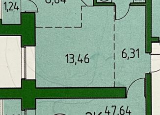 Продам 2-ком. квартиру, 50.28 м2, Томская область, улица Василия Кандинского, 1