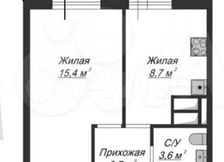 Продам 1-ком. квартиру, 31.4 м2, Санкт-Петербург, Новгородский проспект, 10