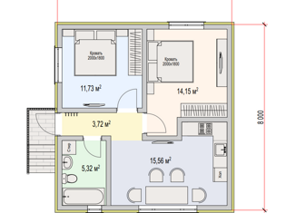 Продаю дом, 55 м2, Абинск, Ореховая улица