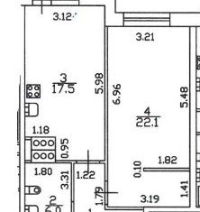 Продам 1-ком. квартиру, 51.9 м2, Санкт-Петербург, улица Ушинского, 14, улица Ушинского