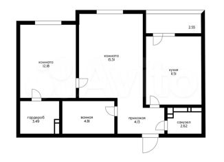 Продам 2-комнатную квартиру, 57 м2, Краснодар, улица имени Генерала Корнилова, 9к2, Прикубанский округ