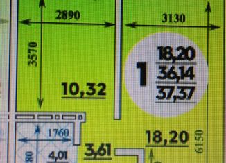 Продам 1-комнатную квартиру, 41 м2, Краснодар, ЖК Квартал № 6, улица Генерал-лейтенанта Александра Сапрунова, 15