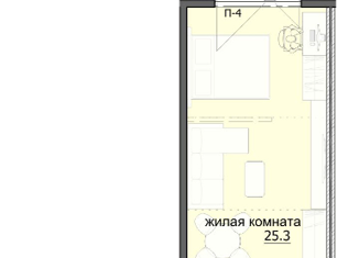 Продажа 1-ком. квартиры, 42.9 м2, Пенза, улица Яшиной, 8