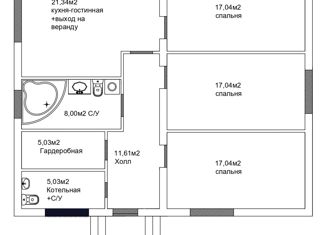 Дом на продажу, 102 м2, село Луговое, Троицкая улица, 12