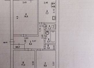 Продается 3-комнатная квартира, 59.8 м2, Козьмодемьянск, 2-й микрорайон, 22