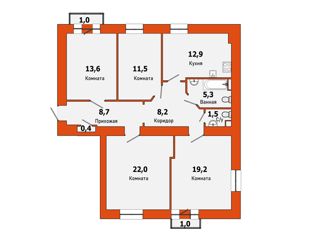 Четырехкомнатная квартира на продажу, 103.3 м2, Санкт-Петербург, Московский проспект, 216, муниципальный округ Звёздное