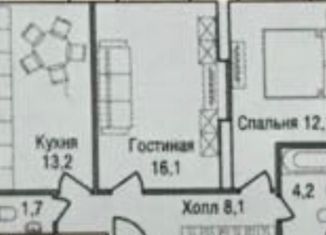 Продается 2-ком. квартира, 58.8 м2, Москва, Шелепихинская набережная, 42к3, станция Хорошёво
