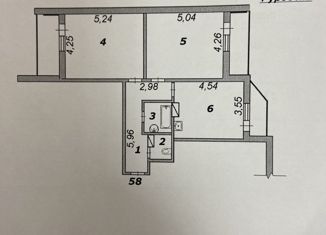 Продаю 2-комнатную квартиру, 75 м2, Строитель, улица Жукова, 5А