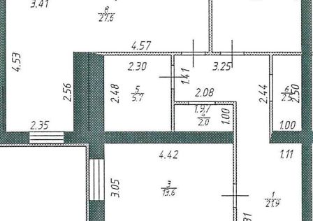 Продаётся 3-комнатная квартира, 106.7 м²