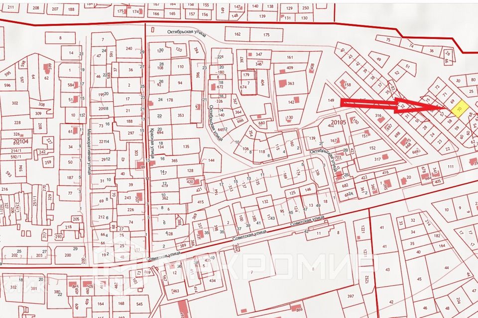 Кадастровая карта снт авангард калининградская область