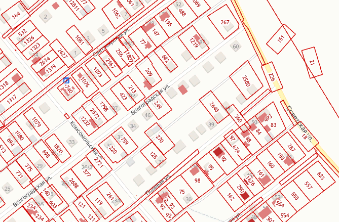 Карта светлого яра волгоградской области с улицами и номерами домов