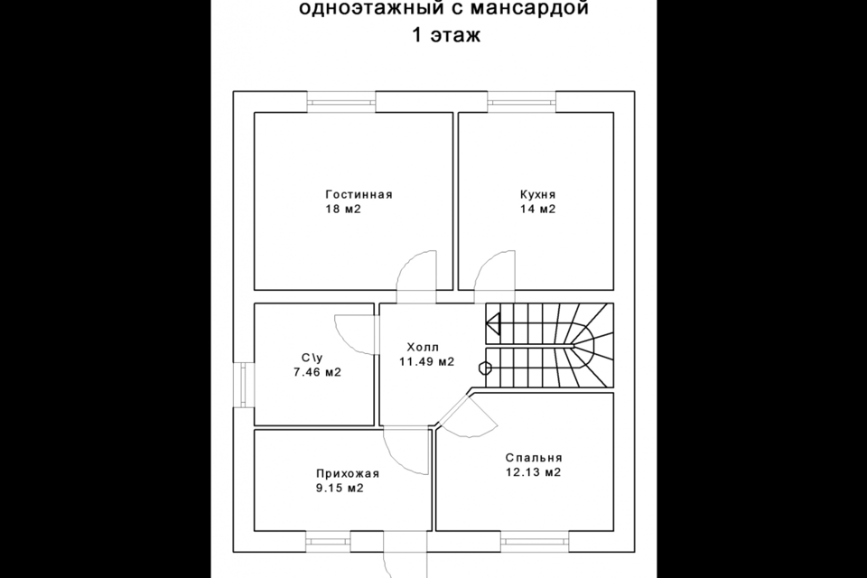 Проект дома 72 кв м