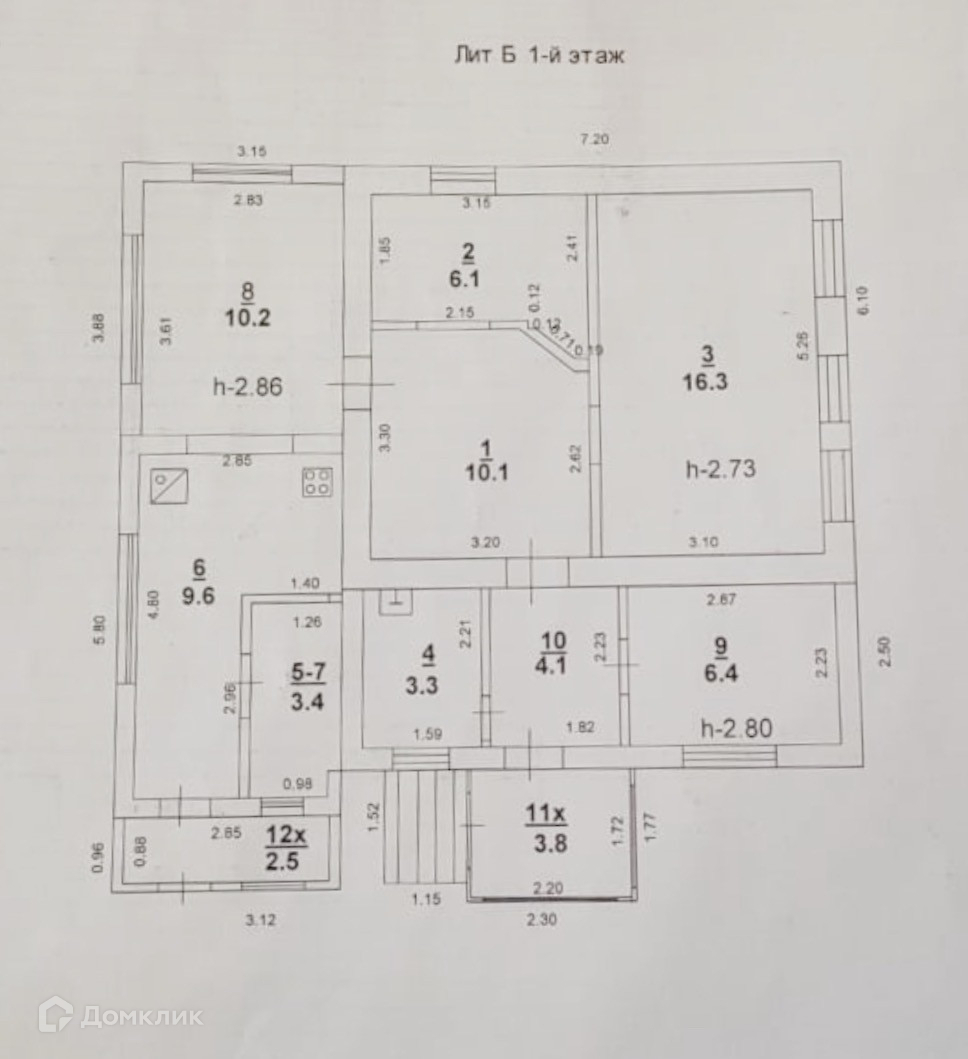 1-этажный дом, 75.8 м2, на продажу по цене 6100000 руб. в Ростове-на ...
