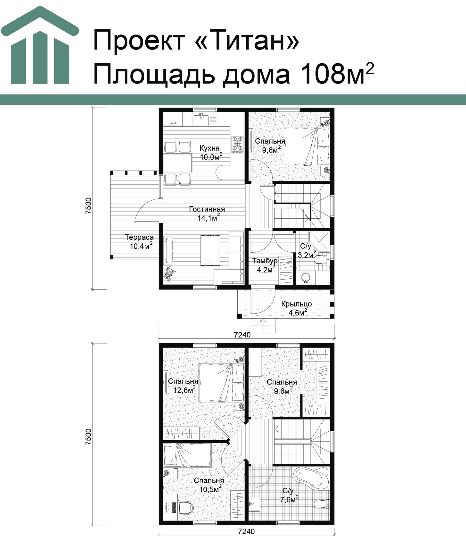 Проект дома с 108